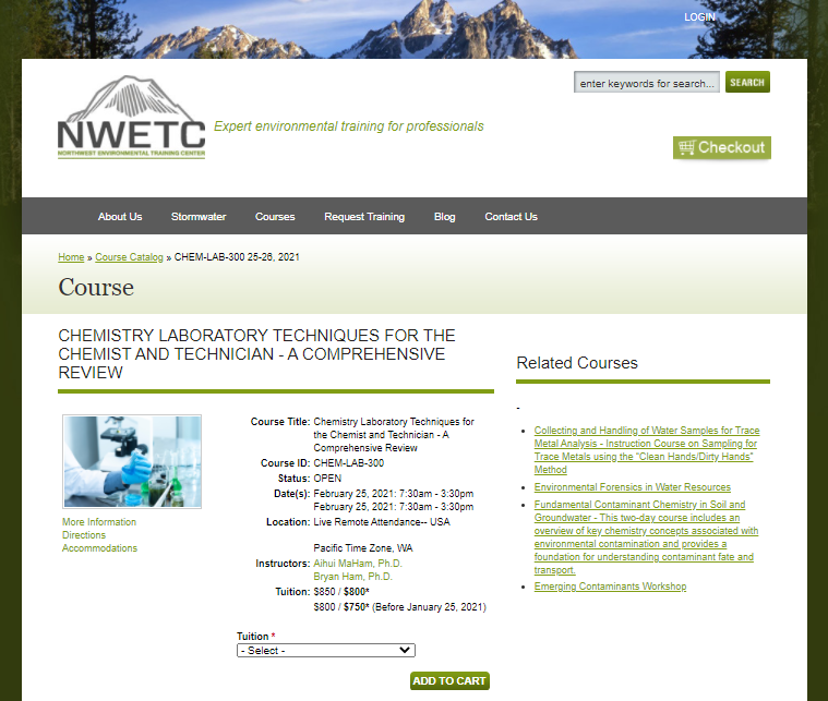 Link to North West Environmental Training Center (NWETC)